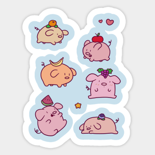 Fruit Piggies Sticker